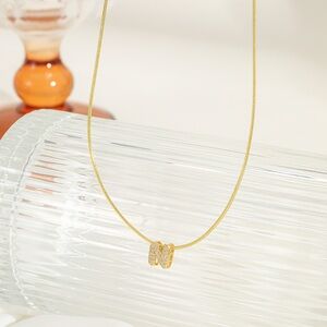 Gold Initial “N” Pendant Necklace